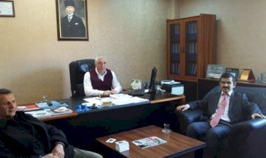 Dernek Başkanımız Ali Turançiftçi, Kızılcahamam Javsu Fabrikasının Müdürü Kadir Furuncu’yu ziyaret etti.