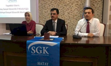 Hatay Dörtyol SGM Müdürü Murat Dönmez 7020 sayılı, borçların yeniden yapılandırılması sunumunda