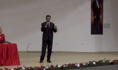 Hatay Dörtyol SGM Müdürü Murat Dönmez’in sigortalı olmanın önemi hakkında konuşmasından kareler