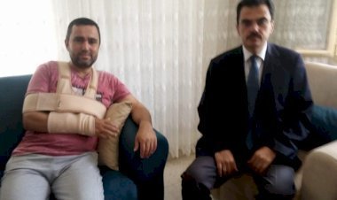 Hatay Dörtyol SGM Müdürü Murat Dönmez’in terörle mücadele gazisini ziyareti