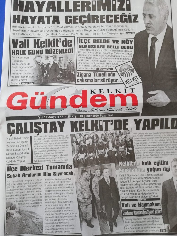 SGK-MÜDDER Kelkit Çalıştayına Basından Büyük İlgi