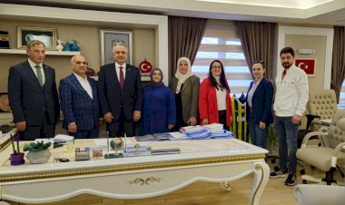 SGK KURUM BAŞKAN YARDIMCILARI VE DAİRE BAŞKANLARI ZİYARET EDİLDİ