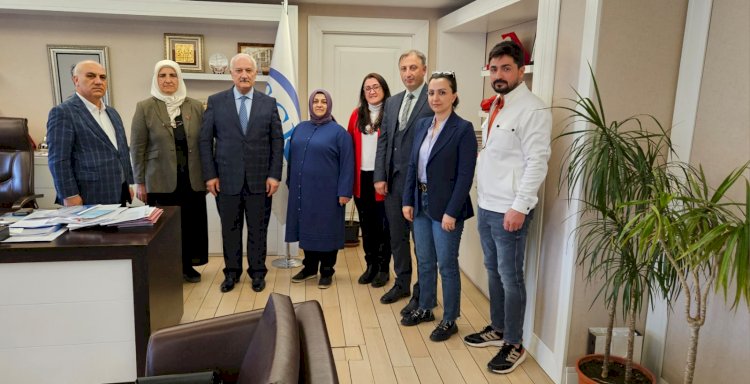 SGK KURUM BAŞKAN YARDIMCILARI VE DAİRE BAŞKANLARI ZİYARET EDİLDİ